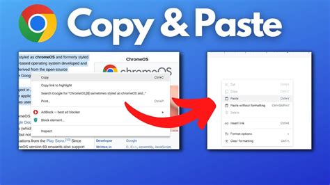 how to copy and paste a video link on chromebook