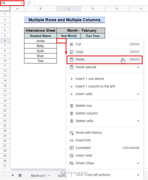 how to copy and paste a whole row in google sheets