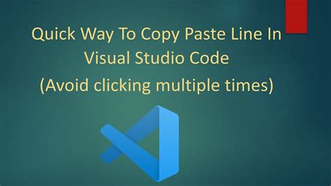 how to copy and paste code in vscode