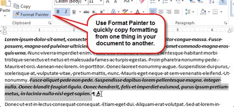 how to copy and paste formatting in word