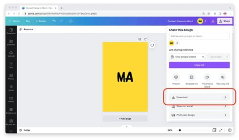 how to copy and paste from canva to word