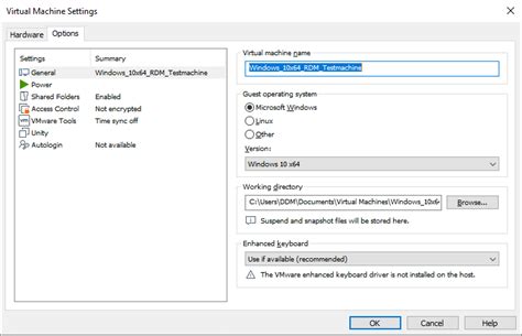 how to copy and paste from virtual machine to windows 10
