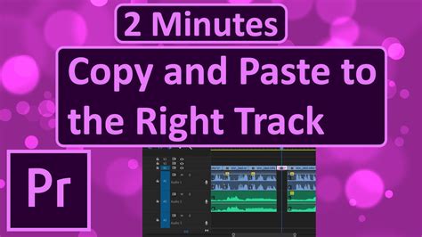 how to copy and paste in premiere pro