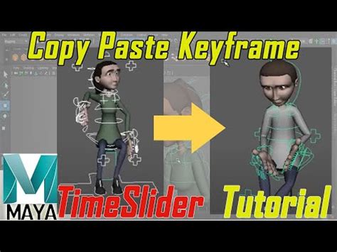 how to copy and paste keyframes in maya