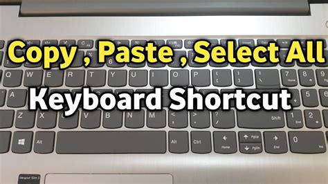 how to copy and paste on hp laptop keyboard