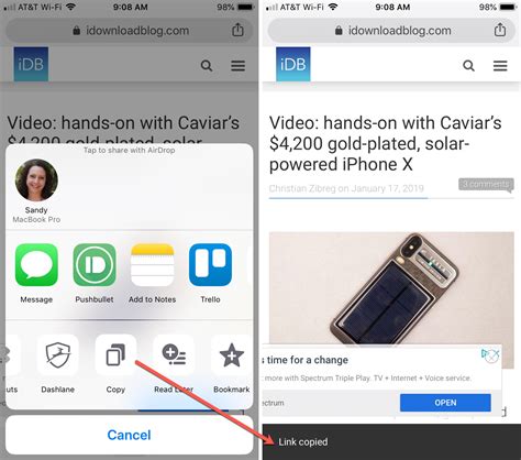 how to copy and paste on iphone to mac
