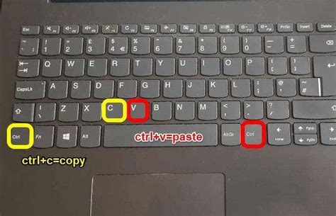 how to copy and paste on laptop keyboard without mouse