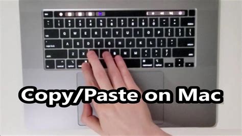 how to copy and paste on macbook air without mouse