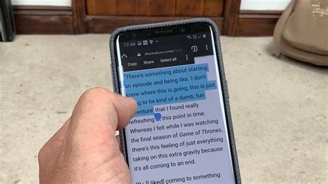 how to copy and paste on mobile