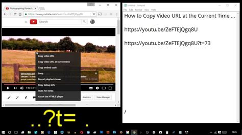 how to copy and paste youtube video url