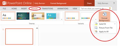how to copy background format in powerpoint