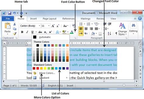 how to copy color of text in word