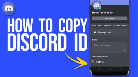 how to copy discord id on mobile