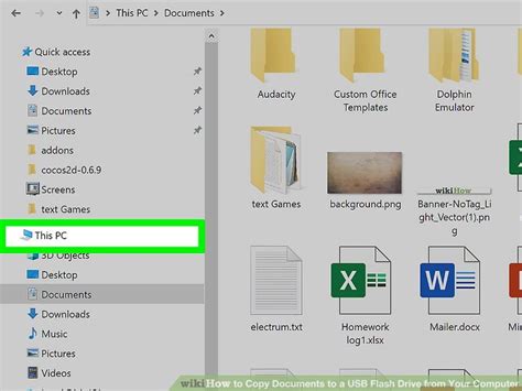 how to copy document from pc to usb