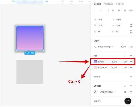 how to copy linear gradient in figma