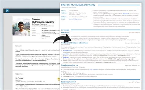 how to copy linkedin profile for cv