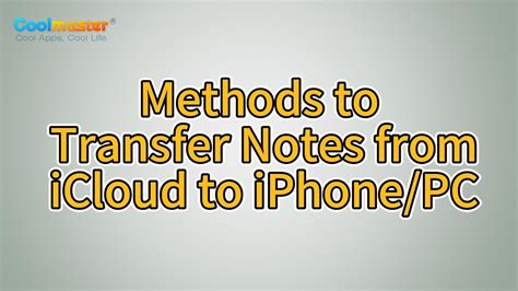 how to copy notes from icloud to iphone