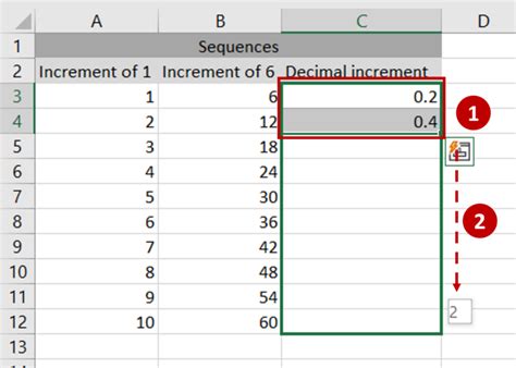 how to copy number series in excel