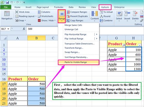 how to copy paste filtered data in excel using vba