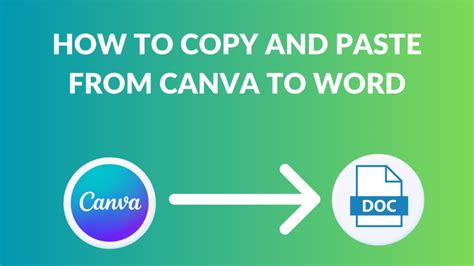 how to copy paste from canva to word
