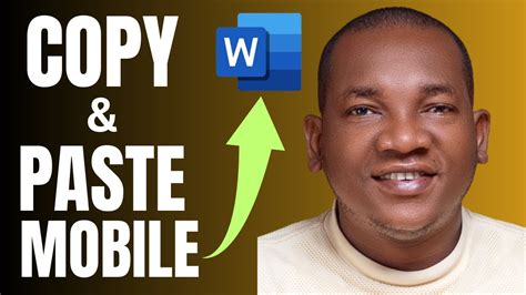 how to copy paste in ms word in mobile