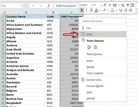 how to copy same data in entire column in excel