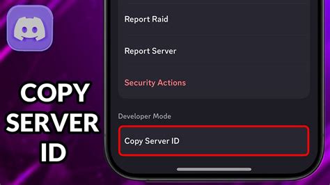 how to copy server id on discord mobile