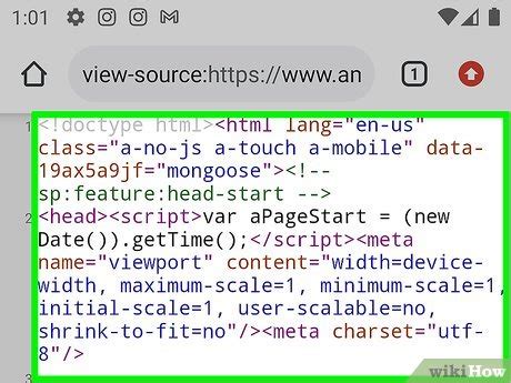 how to copy source code of any website in mobile
