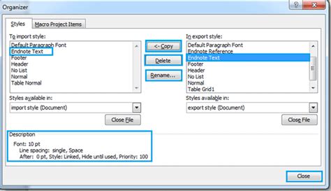 how to copy styles in word mac