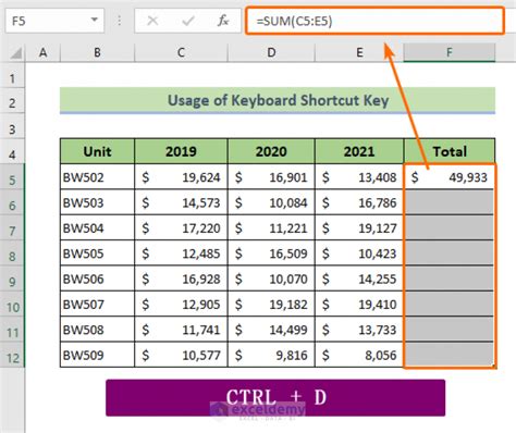 how to copy text down a column in excel