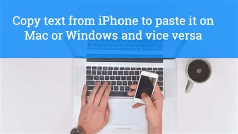 how to copy text from iphone and paste in macbook