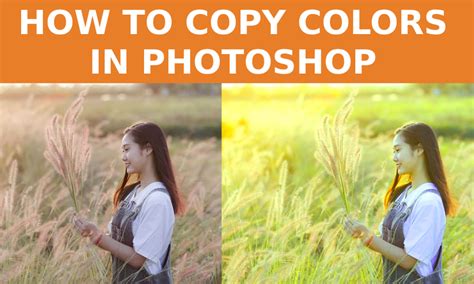 how to copy the color of an image in photoshop