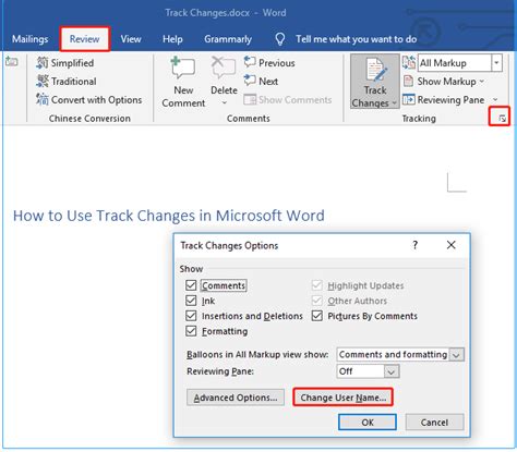 how to copy track changes in word