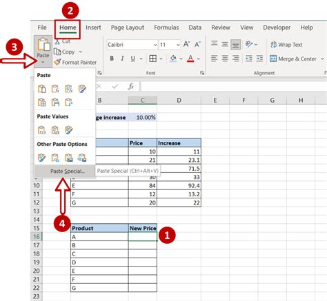 how to copy value in excel