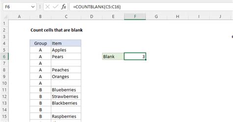 how to count blank cells in excel table