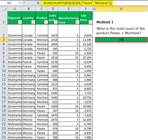 how to count cells based on multiple criteria in excel