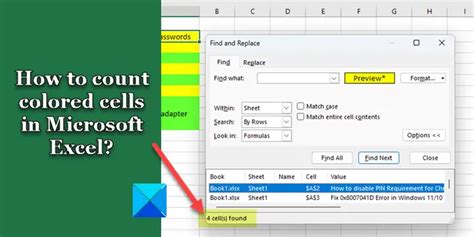 how to count colored text in excel