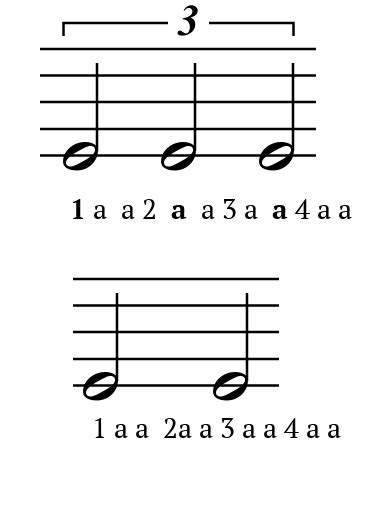 how to count half note triplets