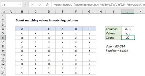 how to count matching cells in excel