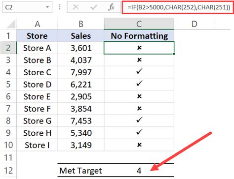 how to count number of check marks in excel