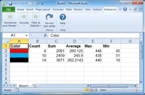 how to count or sum cells based on the font colors in excel