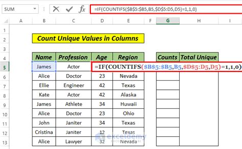 how to count values in multiple excel sheets