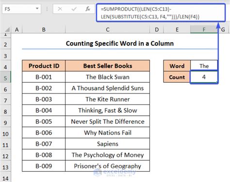 how to count words in excel document