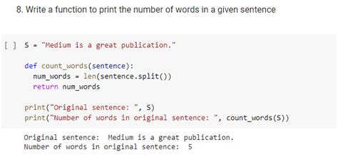 how to count words in sentence python
