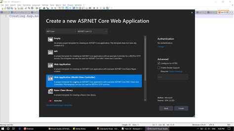 how to create .net core application in visual studio code