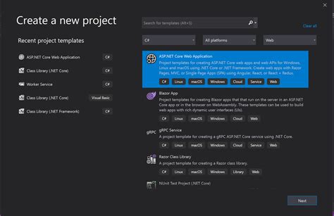 how to create .net core web api project in visual studio code