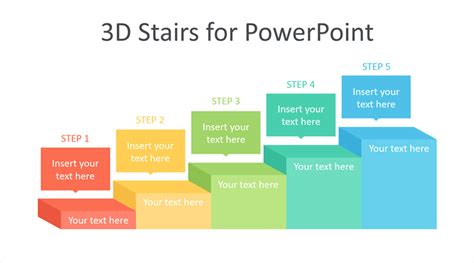how to create 3d stairs in powerpoint