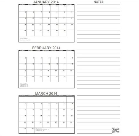 how to create a 3 month calendar in excel