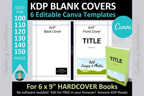 how to create a 6x9 book cover in canva