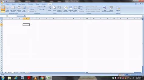 how to create a blank page in excel